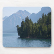 Lake Mcdonald In Glacier National Park Montana mousepads by lifesphere Lake Mcdonald In Glacier National Park Montana mousepads