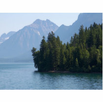 Lake Mcdonald In Glacier National Park Montana photo sculptures by lifesphere Lake Mcdonald In Glacier National Park Montana photo sculptures