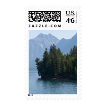 Lake Mcdonald In Glacier National Park Montana postage
