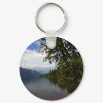 Lake Mcdonald Is The Largest Lake In Glacier Natio keychains