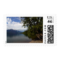 Lake Mcdonald Is The Largest Lake In Glacier Natio postage