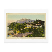 Lake McDonald Lodge Glacier National Park Postcard