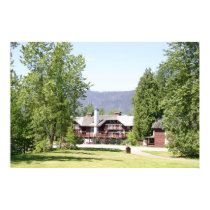 Lake McDonald Lodge - Montana posters by TenLakesRealty Lake McDonald Lodge - Montana posters