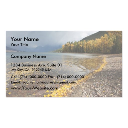 Lake McDonald, MT Business Cards