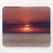"Lake Michigan at Sunset" Photo Mouse Pad mousepads