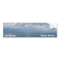 Lake Michigan Bumper Sticker bumper stickers by jasminesphotography Lake Michigan Bumper Sticker bumper stickers