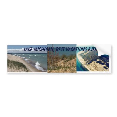 Lake Michigan Bumper Sticker by Lynners76