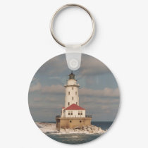 Lake Michigan Lighthouse Keychain
