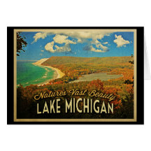 Lake Michigan Vintage Greeting Cards