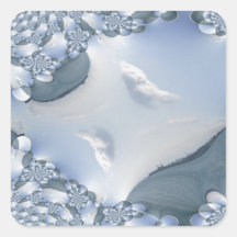Lake Michigan Waters Fractal Sticker