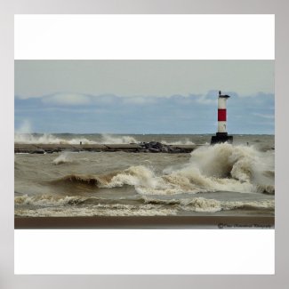 Lake Michigan Waves Poster