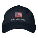 Lake Minnetonka American Flag Hat Embroidered Baseball Cap