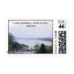 LAKE MODRAC, NEAR TUZLA, BOSNIA, Eck ... postage