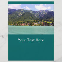 Lake mountain view in Swiss flyers