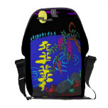 Lake of night! Cutting picture work.　JAPAN Courier Bag