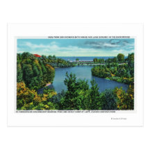 Lake Ontario & Durand Eastman Park Postcard