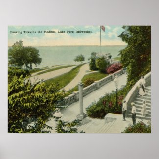 Lake Park, Milwaukee Vintage print