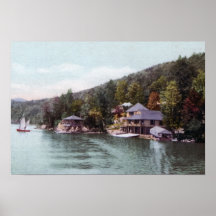 Lake Placid New York Camp Undercliff Posters