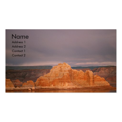 Lake Powell Profile Card Business Card (front side)