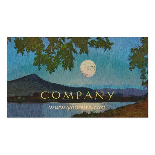 Lake Reflections Business Card (front side)