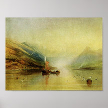 Lake Scene Watercolor Painting Fine Art Print!