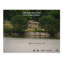 Lake Scott Swim Team Scott County, Kansas Postcards