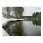 Lake Side In Winter Post Cards