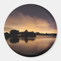 Lake Skyline at Night 1 Magnet