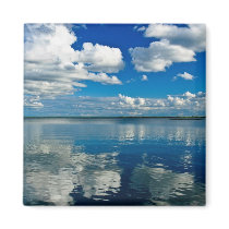 Lake Summer Afternoon magnets by Beachwalker Lake Summer Afternoon magnets