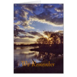 Lake sunset1, We Remember Card