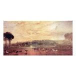 Lake Sunset Petworth Disputants Goats By Turner Jo Custom Photo Card
