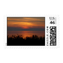 Lake Sunset Postage Stamps
