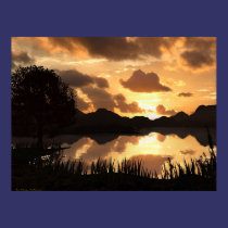 Lake Sunset posters