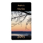 Lake Sunset Wine Label Lake Sunset Wine Label