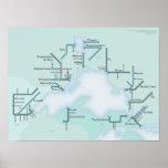 Lake Superior River Systems Print