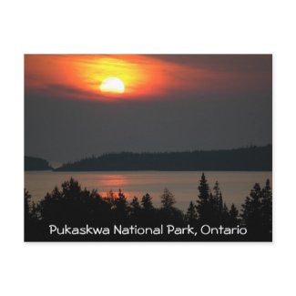Lake Superior Sunset postcard