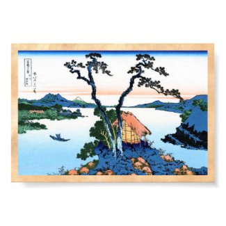 Lake Suwa in the Shinano province Hokusai Poster