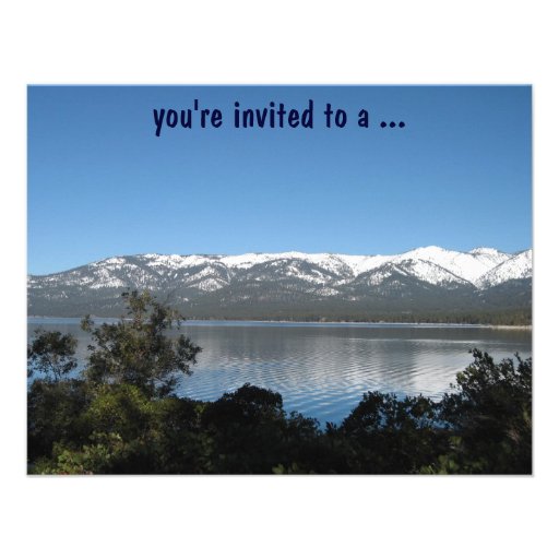 Lake Tahoe Birthday Party! Invites