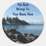 Lake Tahoe Bookplate Sticker