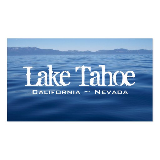 Lake Tahoe Business Card