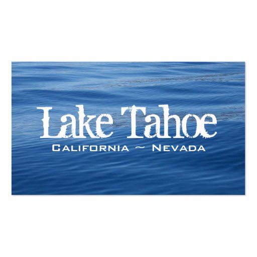 Lake Tahoe Business Card (front side)