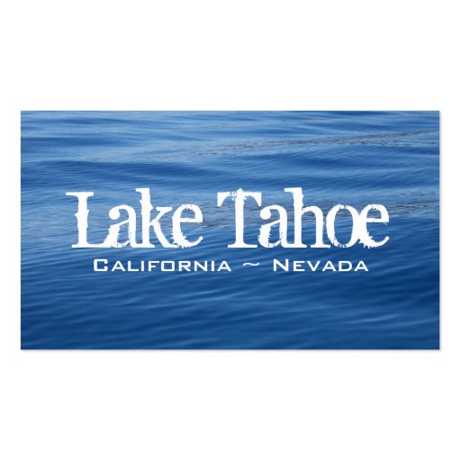 Lake Tahoe Business Card