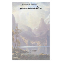 Lake Tahoe by Albert Bierstadt Stationery Design