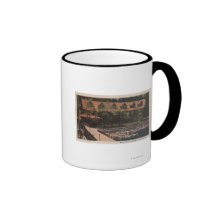 Lake Tahoe, CA - Brockway Resort Lodge View Mugs
