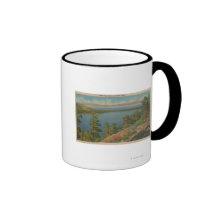 Lake Tahoe, CA - Fallen Leaf Lake and Lake Tahoe Mugs