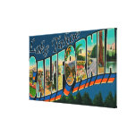 Lake Tahoe, California - Large Letter Scenes 2 Canvas Prints