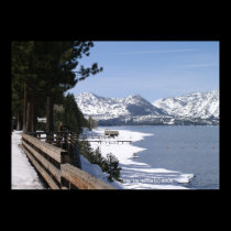 Lake Tahoe in Snow posters
