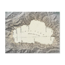 Lake Tahoe map Postcard
