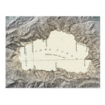 Lake Tahoe map Postcard