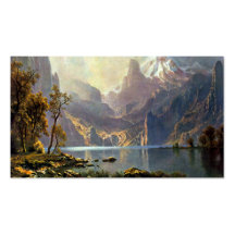 Lake Tahoe painting Nevada art by Albert Bierstadt Business Cards